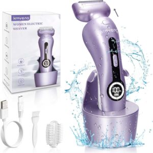 Electric Shaver for Women with Detachable Head and Digital