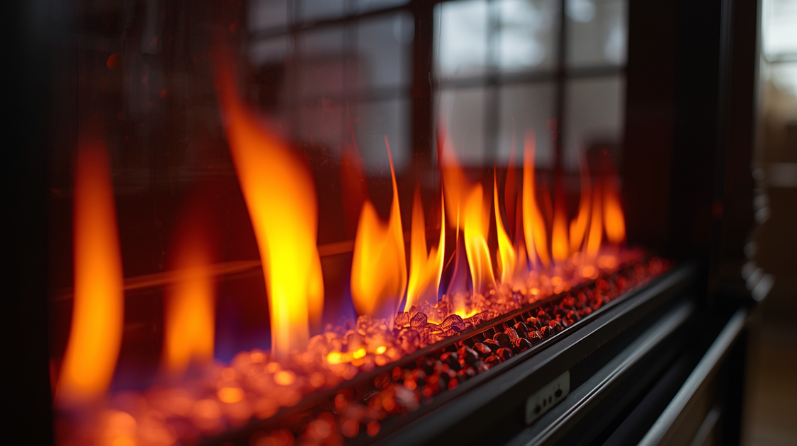 electric fireplace with mantel